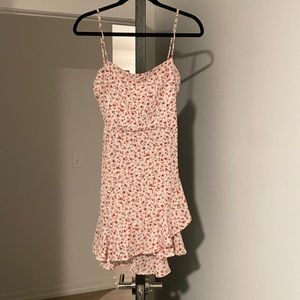 White and Flower Sundress